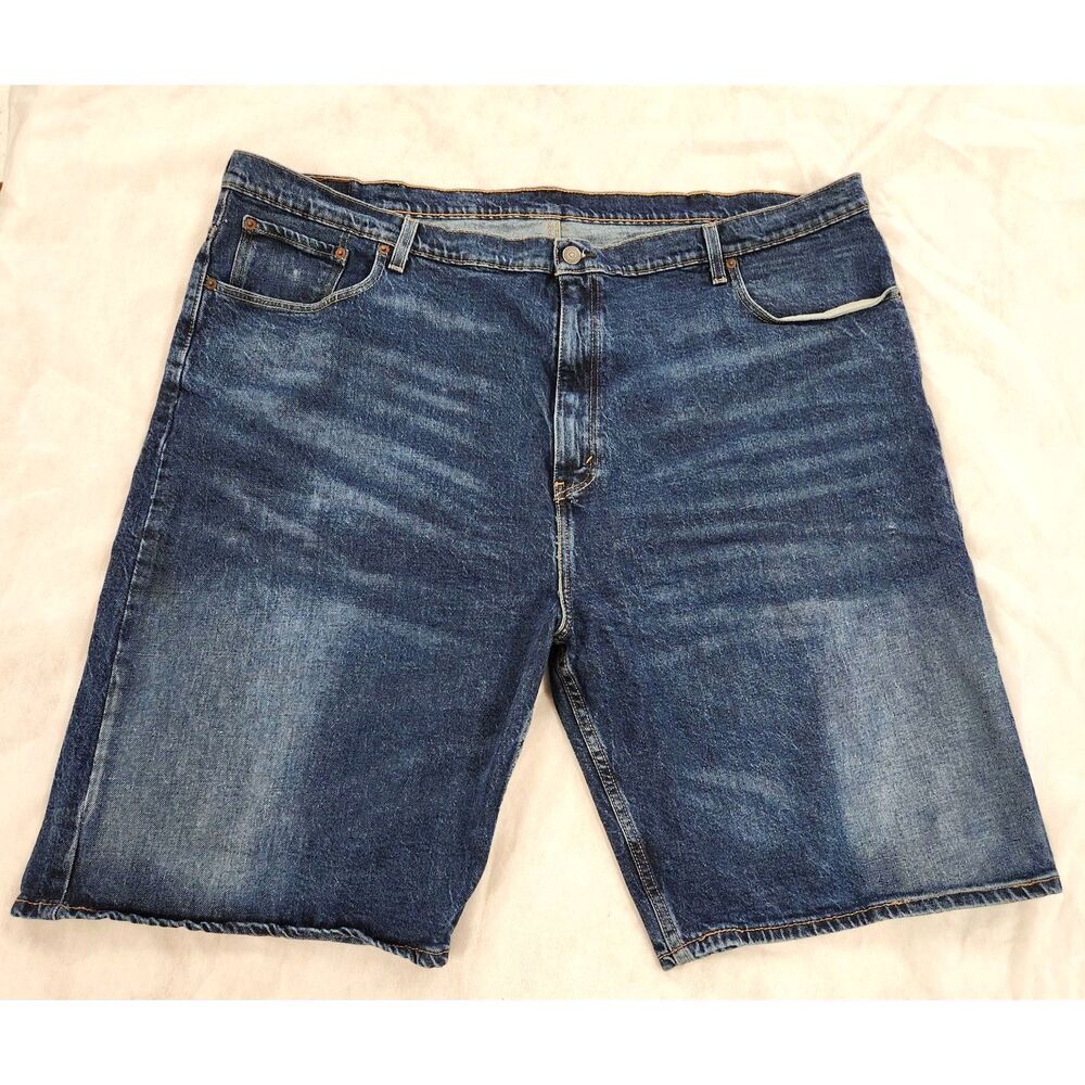 Levis 569 Shorts Mens 48 Blue Denim Loose Straight Baggy Casual Summer